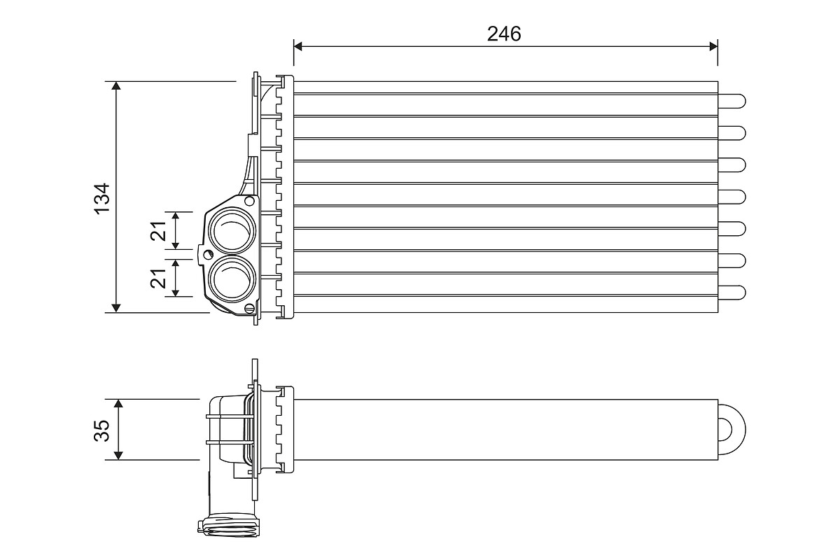 VALEO 811565 топлообменник,...